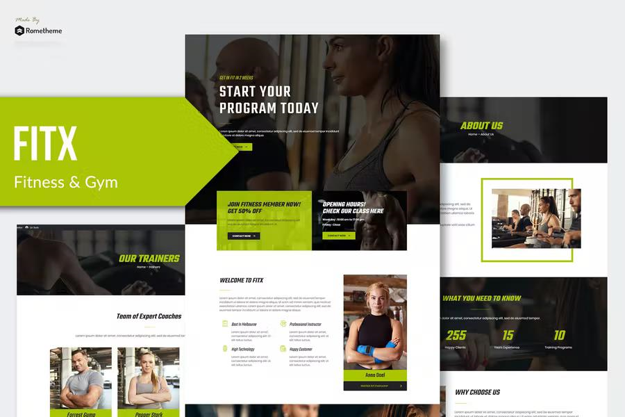 FITX – FITNESS & GYM ELEMENTOR TEMPLATE KIT